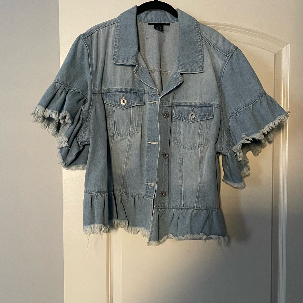 Ashley Stewart Light Blue Denim Jacket